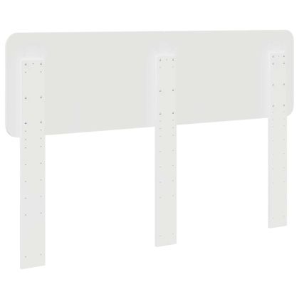 Облегалка за глава с таблото Гланц бяло 150 cm Инженерно дърво