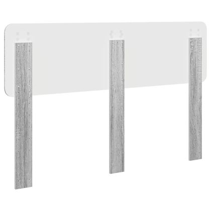 Облегалка за глава с таблото Сив Сонома 150 cm Инженерно дърво