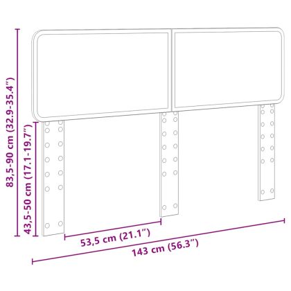 Облегалка за глава с таблото Черния дъб 140 cm Инженерно дърво