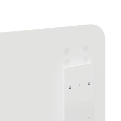 Облегалка за глава с таблото Бяло 135 cm Инженерно дърво