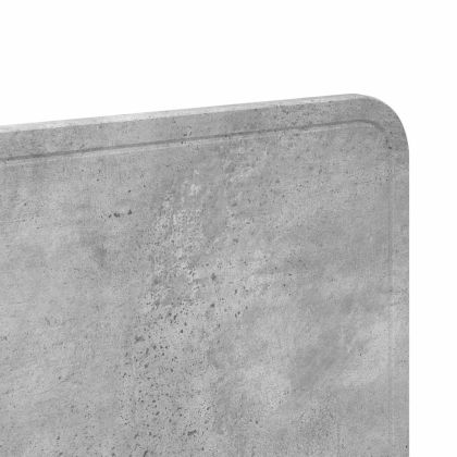 Облегалка за глава Циментено сиво 135 cm Инженерно дърво