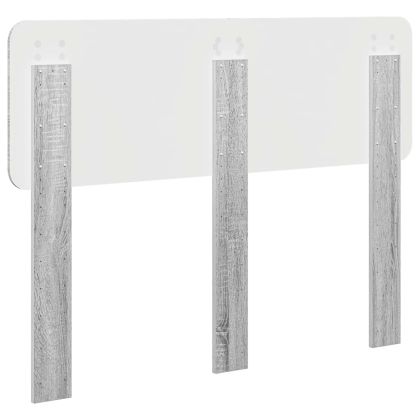 Облегалка за глава с таблото Сив Сонома 135 cm Инженерно дърво