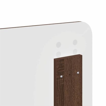 Облегалка за глава с таблото Кафяв дъб 135 cm Инженерно дърво