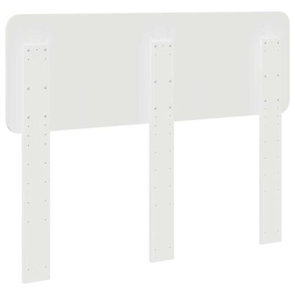 Облегалка за глава с таблото Гланц бяло 120 cm Инженерно дърво