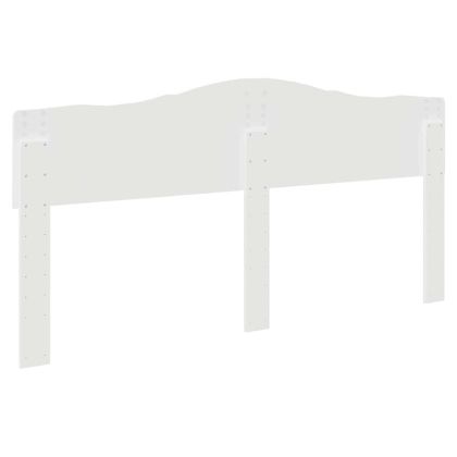 Облегалка за глава с таблото Гланц бяло 200 cm Инженерно дърво