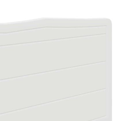 Облегалка за глава с таблото Гланц бяло 200 cm Инженерно дърво