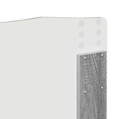 Облегалка за глава с таблото Сив Сонома 160 cm Инженерно дърво