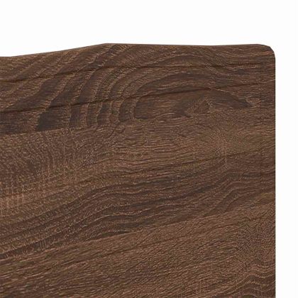 Облегалка за глава с таблото Кафяв дъб 140 cm Инженерно дърво