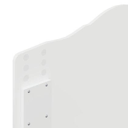 Облегалка за глава с таблото Бяло 90 cm Инженерно дърво