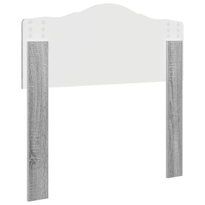 Облегалка за глава с таблото Сив Сонома 90 cm Инженерно дърво