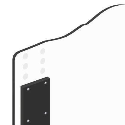 Облегалка за глава с таблото Черния дъб 75 cm Инженерно дърво