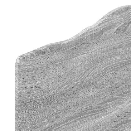 Облегалка за глава с таблото Сив Сонома 75 cm Инженерно дърво