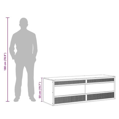 Терариум, инженерно дърво, 120x50x50 см