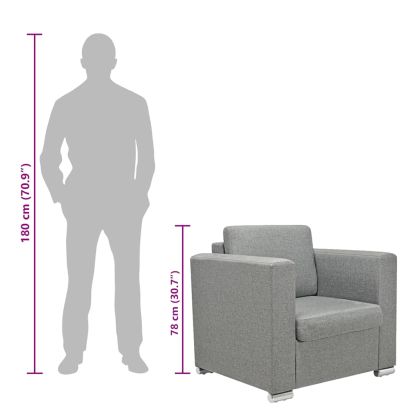 Фотьойл, светлосив, текстил