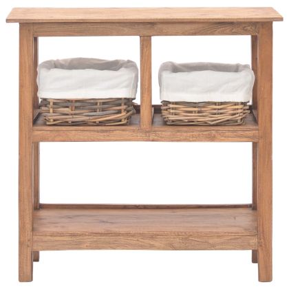 Конзолна маса, масивно махагоново дърво, 69x28x70 см