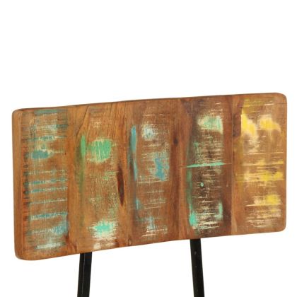 Трапезни столове, 2 бр, регенерирано дърво масив