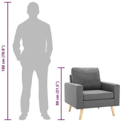 Фотьойл, светлосив, текстил