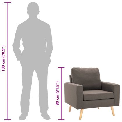 Фотьойл, таупе, текстил