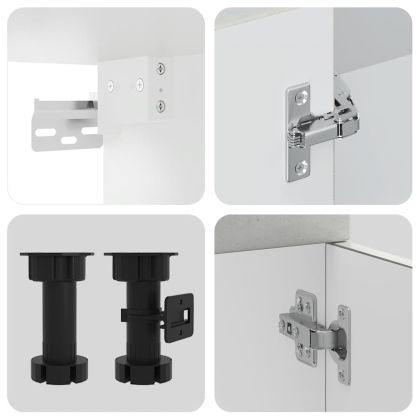 Комплект кухненски шкафове от 8 части Kalmar, инженерно дърво