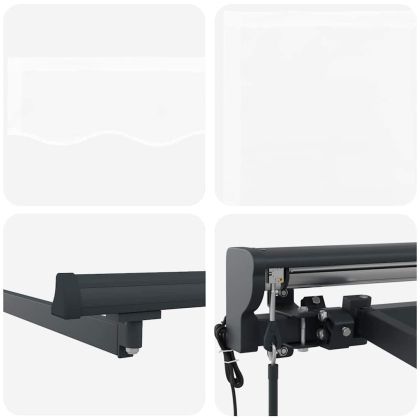 Сгъваем навес Бяло 300x250 см текстил