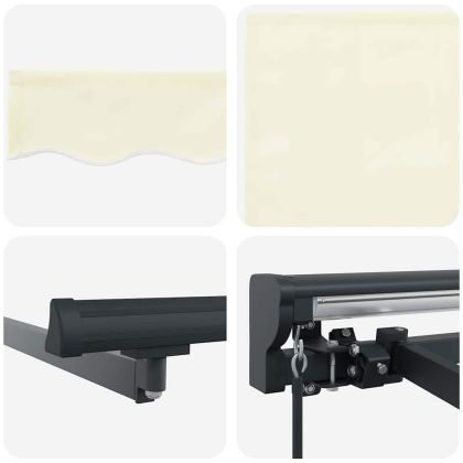 Сгъваем навес Крем 400 × 300 cm Полиестер