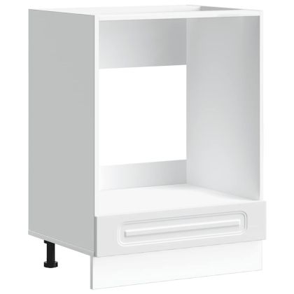 Шкаф за фурна, Kalmar, бял, инженерно дърво