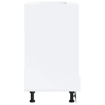 Шкаф за фурна, Kalmar, бял, инженерно дърво