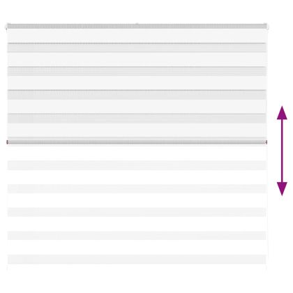 Зеброва щора бял 155x100 см Ширина на плата 150,9 см полиестер