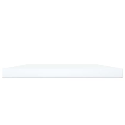 Рафтове за етажерка, 4 бр, бели, 100x20x1,5 см, инженерно дърво