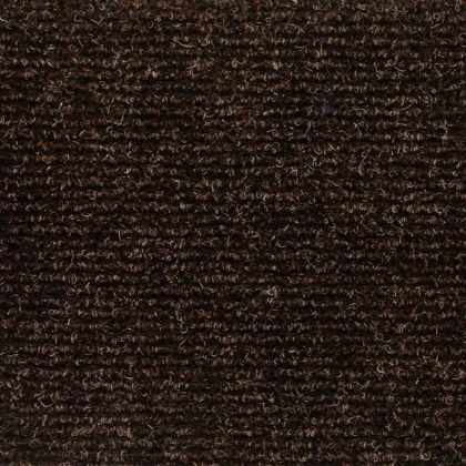 Самозалепващи се постелки за стълби, 20 бр., 56x17x3 см, кафяви, полукръгли