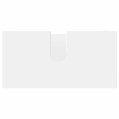 Комплект мебели за баня с чекмедже 4 pcs Бяло Инженерно дърво