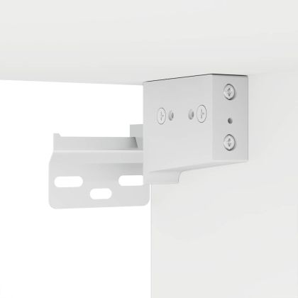 Комплект мебели за баня с чекмедже 4 pcs Бяло Инженерно дърво