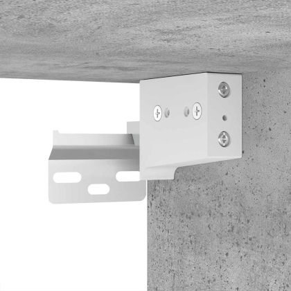 Комплект мебели за баня 4 pcs Циментено сиво Инженерно дърво