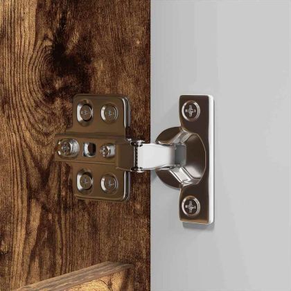 Комплект мебели за баня с рафт 4 pcs Димян дъб Инженерно дърво