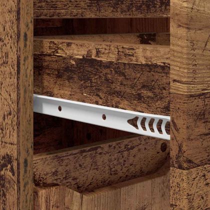 Комплект мебели за баня 4 pcs Старо дърво Инженерно дърво