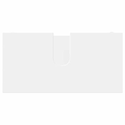 Комплект мебели за баня с чекмедже 3 pcs Бяло Инженерно дърво