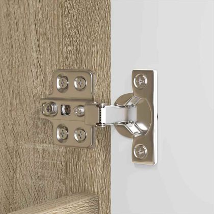 Комплект мебели за баня с рафт 3 pcs Сонома дъб Инженерно дърво