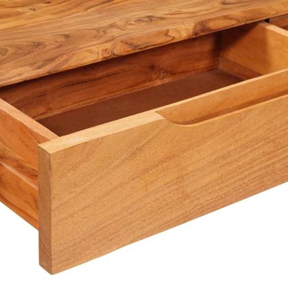 Конзолна маса Кафяво 110 x 30 x 80 см Солидно акациево дърво