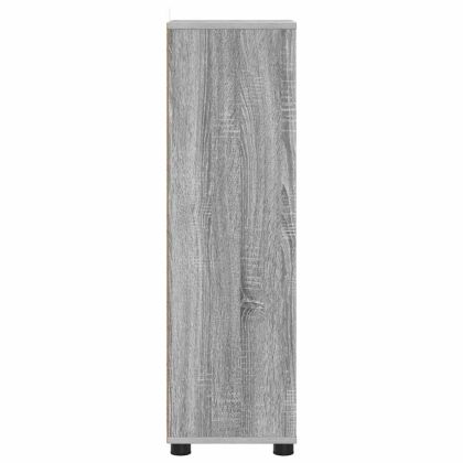 Шкаф за баня Сив Сонома 30,5 x 30 x 101 см Инженерно дърво