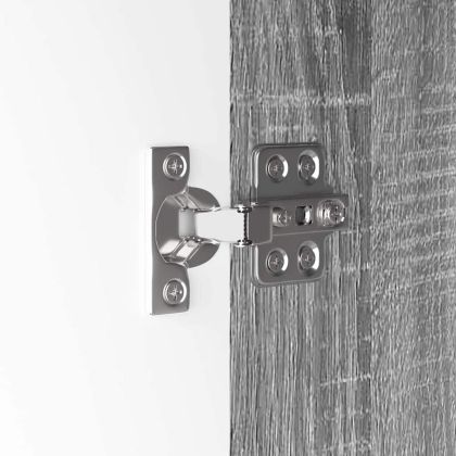 Шкаф за баня Сив Сонома 30,5 x 30 x 101 см Инженерно дърво