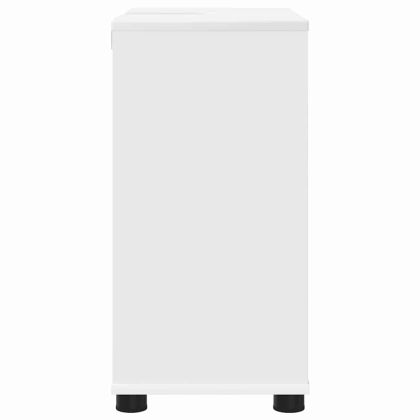 Шкаф за баня с мивка Бяло 60 x 30 x 60 cm Инженерно дърво