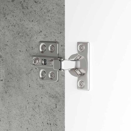 Шкаф за баня с мивка с рафт Циментено сиво 60 x 30 x 60 cm