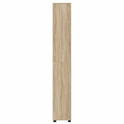 Шкаф за баня Сонома дъб 30,5 x 30 x 195 см Инженерно дърво