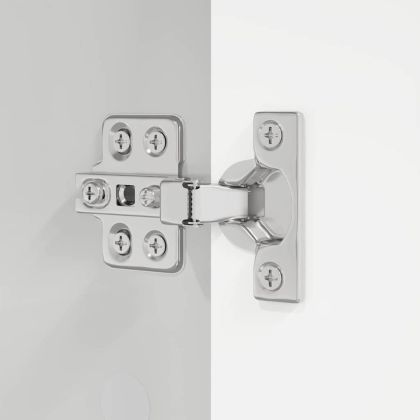 Шкаф за баня Лъскаво бяло 30,5 x 30 x 195 см Инженерно дърво