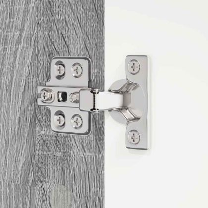 Шкаф за баня Сив Сонома 30,5 x 30 x 195 см Инженерно дърво