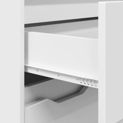 Шкаф за баня с рафт Бяло 72,5 x 36,5 x 100 см Инженерно дърво