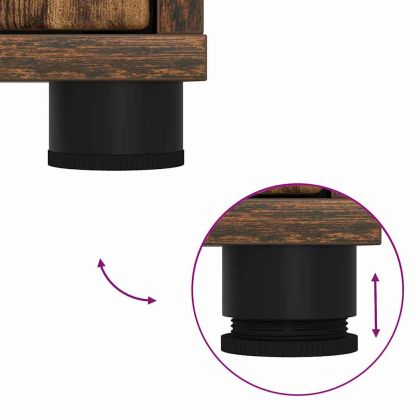 Шкаф за баня Димян дъб 72,5 x 36,5 x 100 см Инженерно дърво