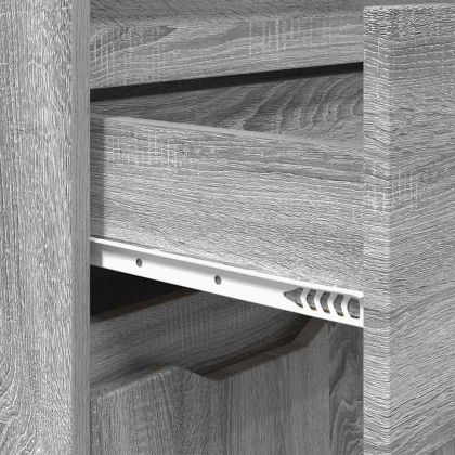 Шкаф за баня Сив Сонома 72,5 x 36,5 x 100 см Инженерно дърво