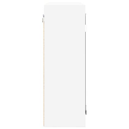 Шкаф с огледало за баня Бяло 60 x 20 x 60 cm Инженерно дърво