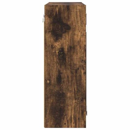 Шкаф с огледало за баня с рафт Димян дъб 60 x 20 x 60 cm